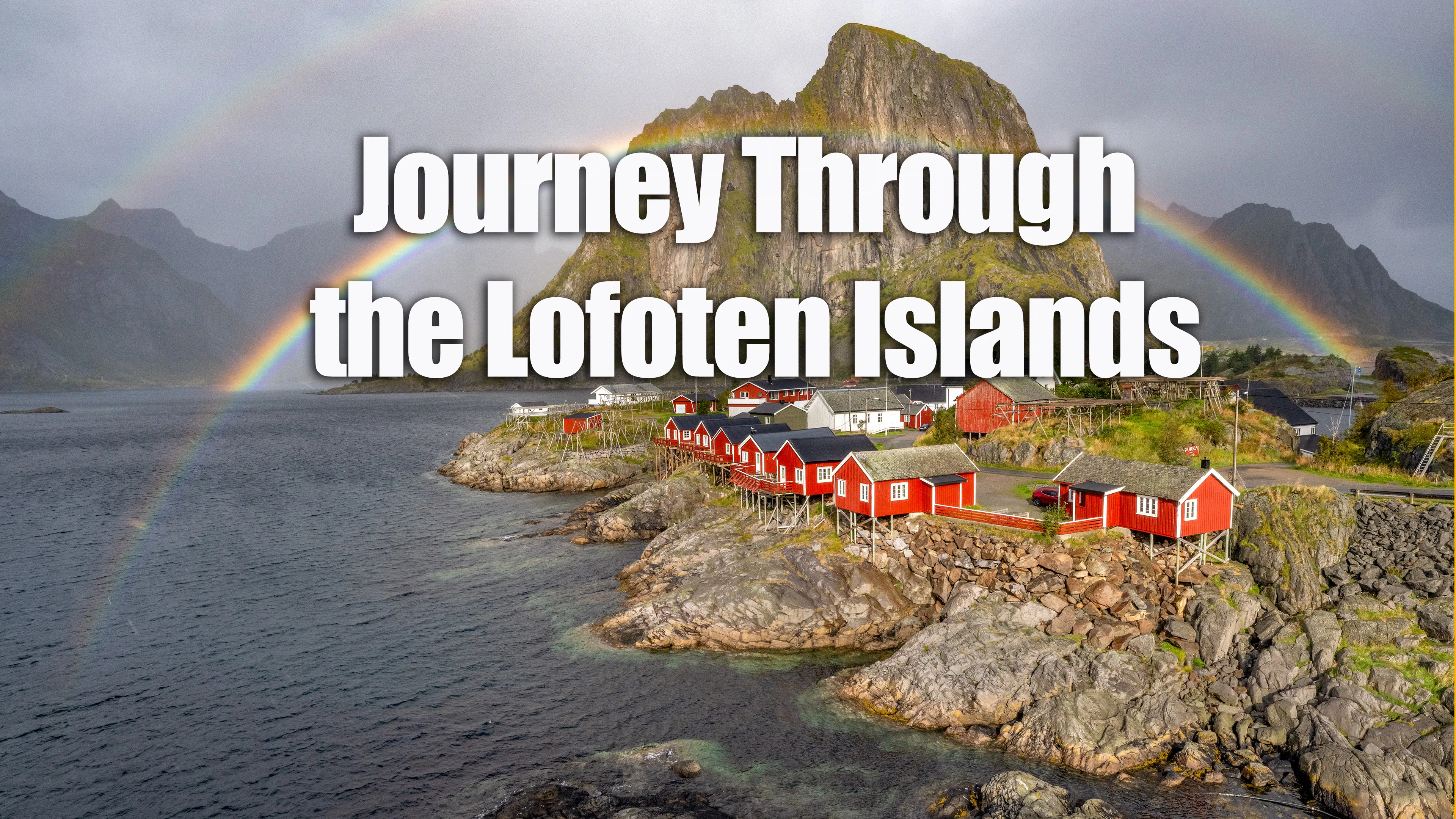 Journey through the Lofoten Islands poster
